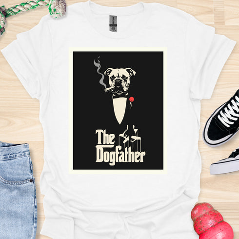 The Dogfather - V5 - Having a Cigar T-Shirt